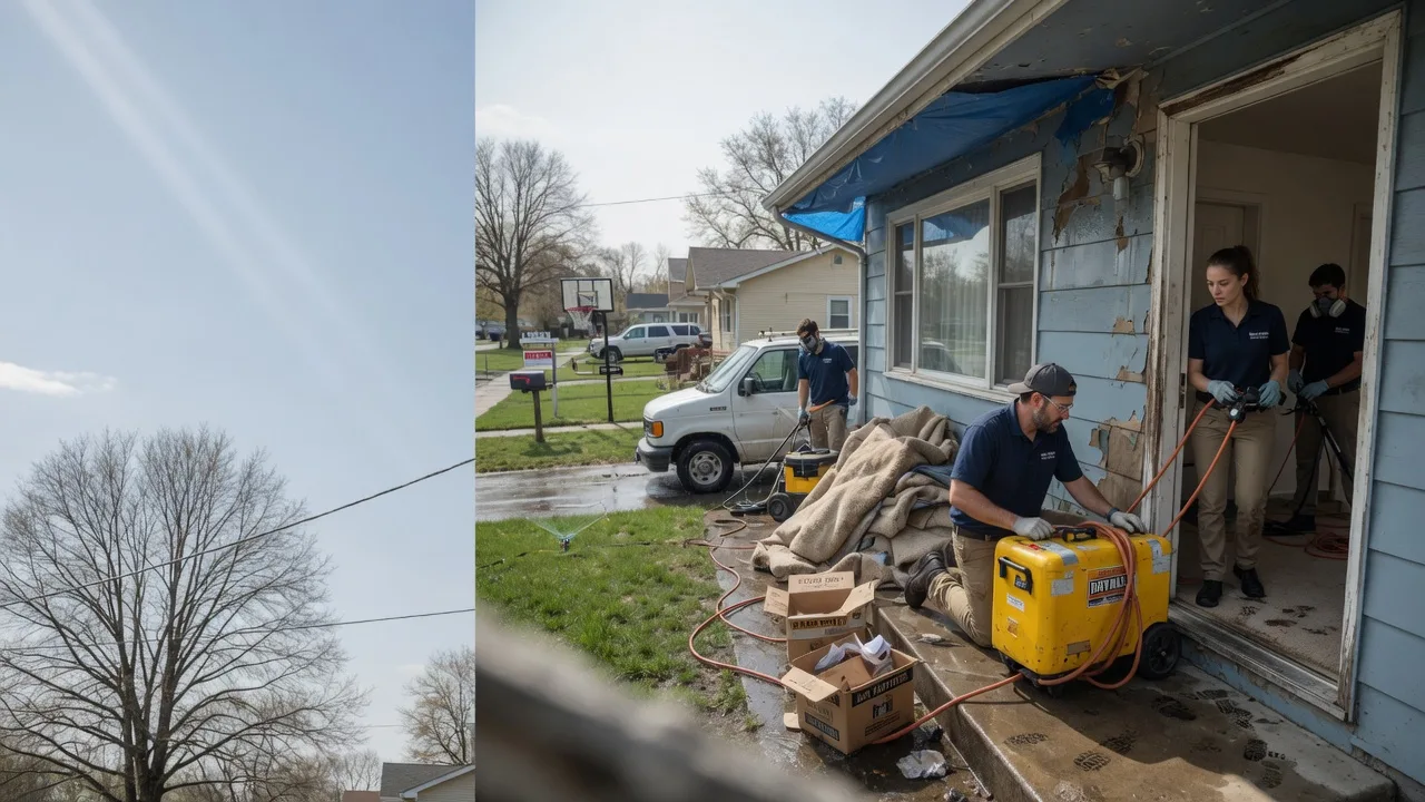 Basement Flood Cleanup in Bendena, KS near me